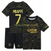 Original Trikotsatz Paris Saint-Germain Mbappé 7 4.trikot 2022-23 Für Kinder
